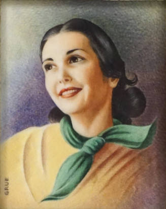 Woman with Green Scarf