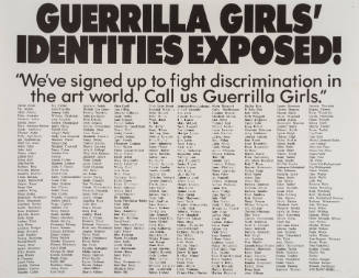 Guerrilla Girls' Identities Exposed!