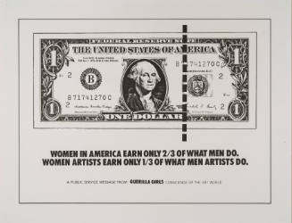 Women in America Earn Only 2/3 of What Men Do. Women Artists Earn Only 1/3 of What Men Artists Do.