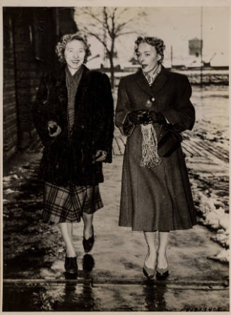 Christine Jorgensen with unidentified woman