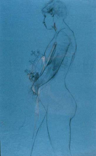 Female Figure with Crown and Sceptre, Study for "Light of the Incarnation"