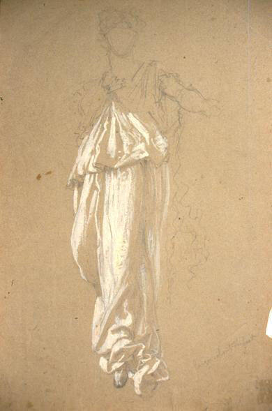 Draped Female Figure Study for "Light of the Incarnation"