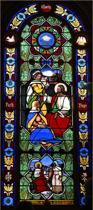 Warren Black Gospel Window: Christ in Conversation with Mary, Martha, Samaritan Woman