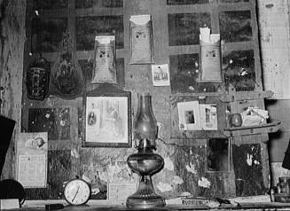 Decorations above the Mantle in an African American Home Along the Levee, Norco, Louisiana