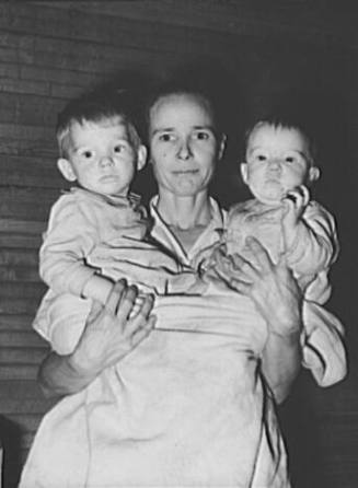 Mrs. Scarbrough with Two Youngest Children, Laurel, Mississippi