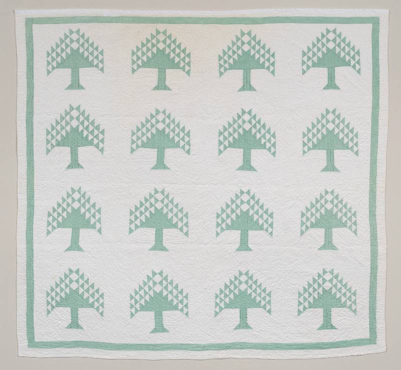 Quilt, Pine Tree Pattern