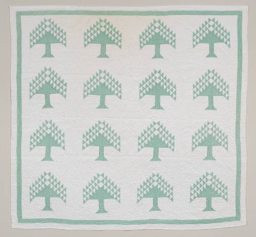 Quilt, Pine Tree Pattern