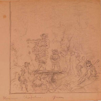 "The Light of Pleasure," supplementary sketch for The Spectrum of Light Mural, Reading Room, Library of Congress