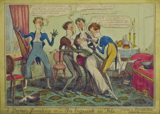 A Dandy Fainting - or - an Exquisite in Fits