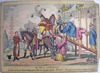 By Royal Authority, a New Way of Mounting Your Horse in Spite of the Gout !