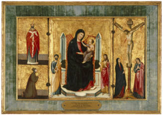 Madonna and Child with Saints and the Crucifixion