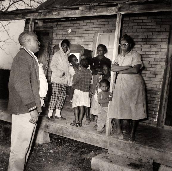 Odell Sanders, a Brownsville, Tennessee Activist, Goes "Door to Door" to Strengthen Awareness Regarding Voter Registration, Haywood County, Tennessee