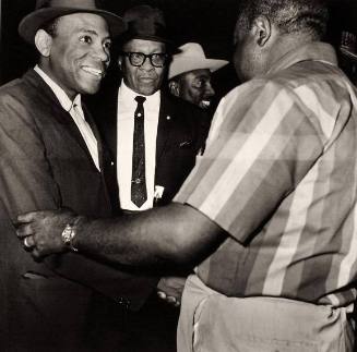 James Meredith Returns to the March Against Fear After Being Shot. Greeted by Reverend Ralph Abernathy, Jackson, Mississippi