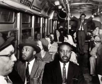 Martin Luther King, Jr. and Ralph Abernathy on One of the First Desegregated Buses, Montgomery, Alabama