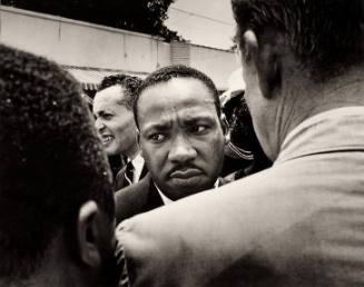 Martin Luther King Stopped by Police at Medgar Evers' Funeral, Jackson, Mississippi