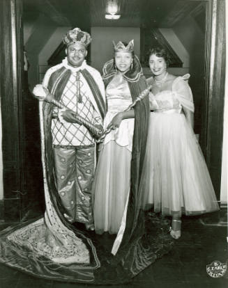 Attorney H.T. Lockard And "Star" Mckinney Crowned King And Queen of 1952 "Cotton Makers Jubilee"