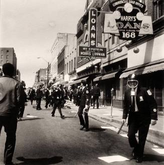 Policemen with Riot Gear, Sanitation Workers Strike, Memphis