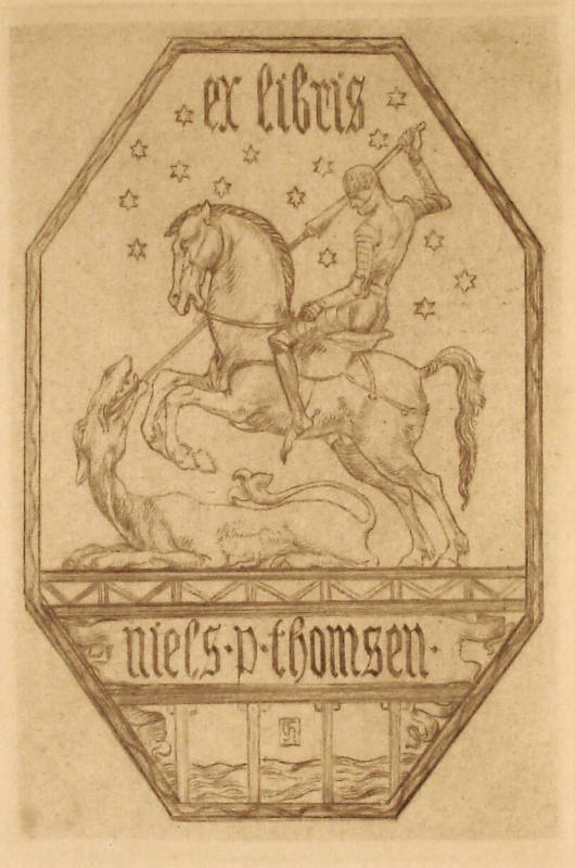 Bookplate for Niels D. Thomsen