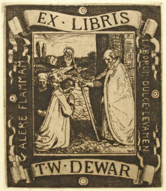 Bookplate for T.W. Dewar