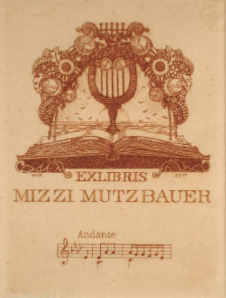 Bookplate for Mizzi Mutzbauer
