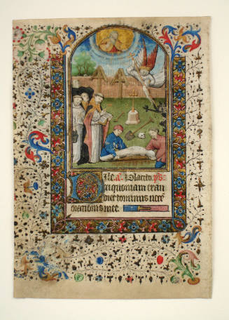 Leaf from a Book of Hours, Service for the Dead