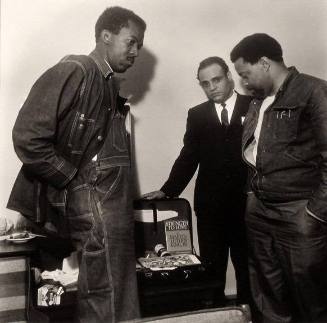 Harold Middlebrook, Benjamin Hooks, and Josea Williams in Room 306 at the Lorraine Motel Looking at King's Briefcase, Memphis