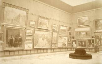 Interior View of Salon, Exposition Universalle (1889) with "Light of The Incarnation" on View