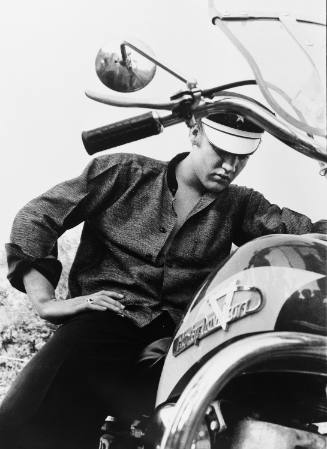 Elvis on His Harley Davidson