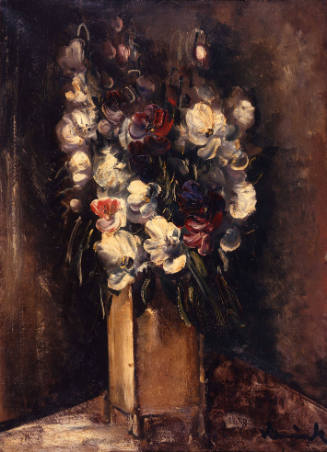 Flowers in a Square Vase