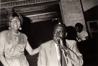 Memphis Slim with His Stepmother Lilly Chatman, Peabody Hotel, Memphis