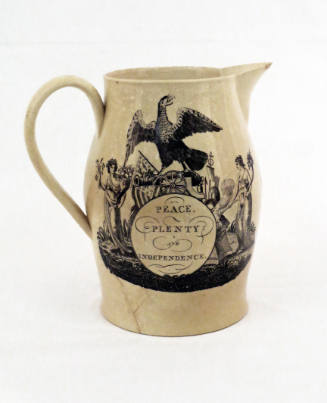 Pitcher with American Patriotic Motifs and Mottos