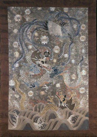 Banner with Phoenix and Dragons