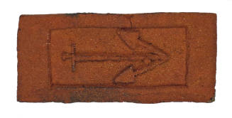Brick Imprinted with Apotropaic Symbols (Anchor of Hope)