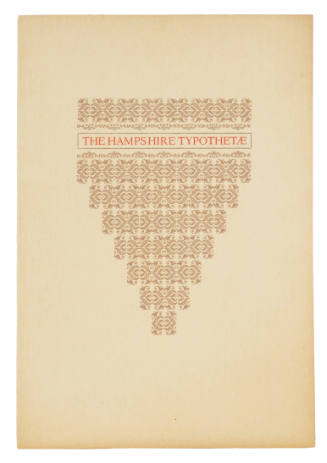 The Hampshire Typothetae