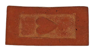 Brick Imprinted with Apotropaic Symbols (Raised Heart)