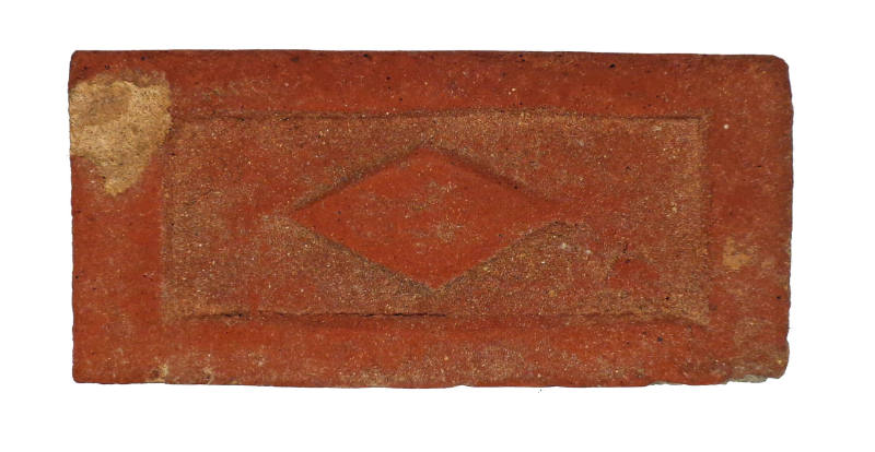 Brick Imprinted with Apotropaic Symbols (Diamond)