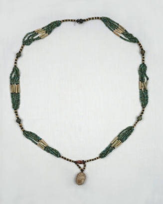 String of Beads with Scarab Pendant