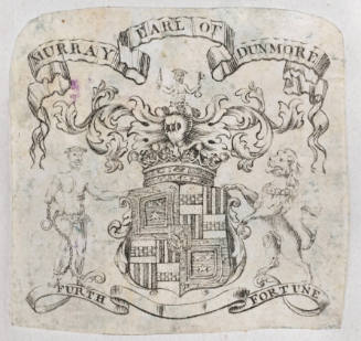 Bookplate for Murray Earl of Dunmore