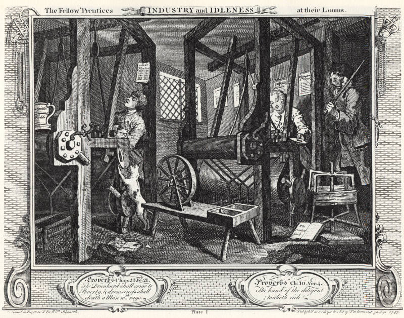 The Fellow Prentices at Their Looms and The Industrious 'Prentice Performing the Duty of a Christian