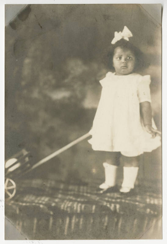 [Young girl in a studio]