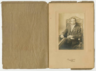 [Young man seated in a studio, Reading, PA]