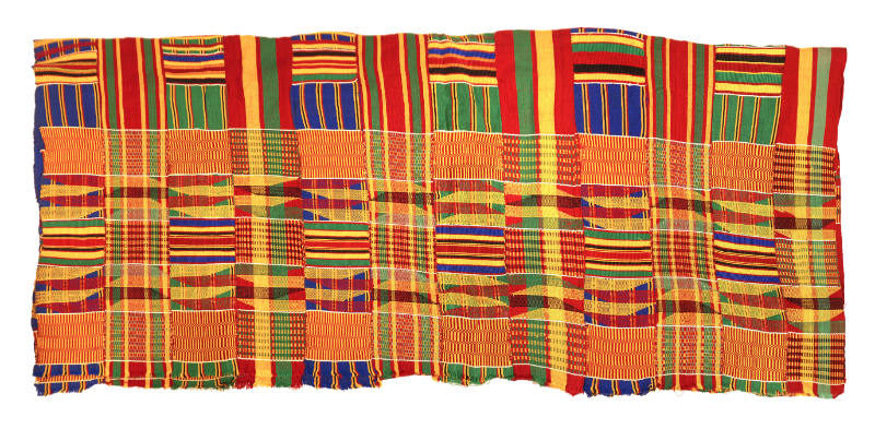 Kente Cloth (red, green, yelllow, blue)