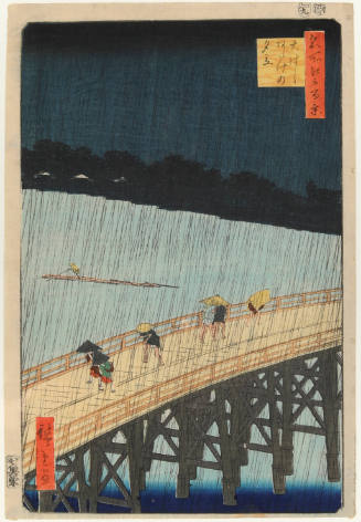 Sudden Shower on the Great Bridge Near Atake