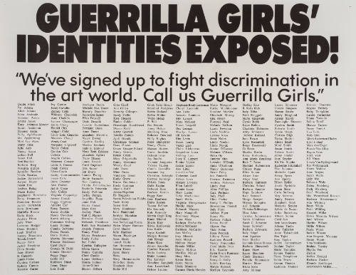 Guerrilla Girls' Identities Exposed!