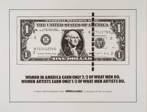 Women in America Earn Only 2/3 of What Men Do. Women Artists Earn Only 1/3 of What Men Artists Do.