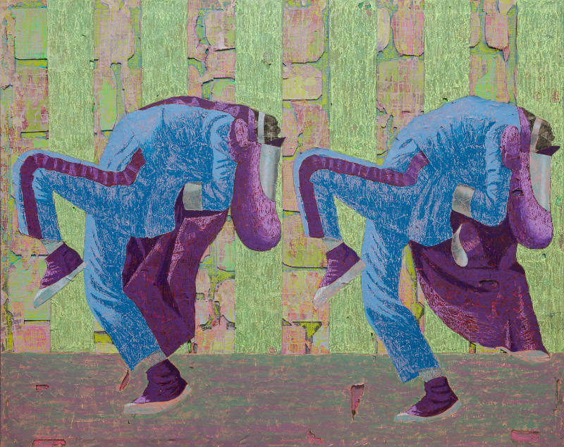 Highstep Double, 2019 © Derek Fordjour.