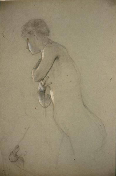 Female Head and Arm Study for "Light of The Incarnation"