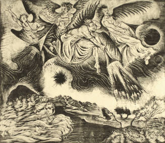 Plate VI - Plague of Locusts (Revelation 9: 7-11)