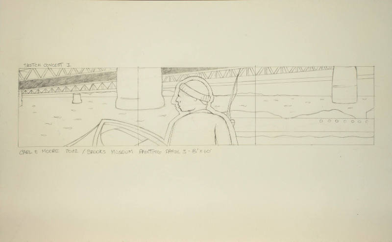 Study for Memphis on the Mississippi (Ode to Tom Lee)