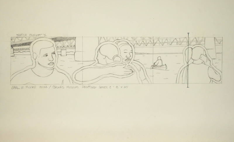 Study for Memphis on the Mississippi (Ode to Tom Lee)